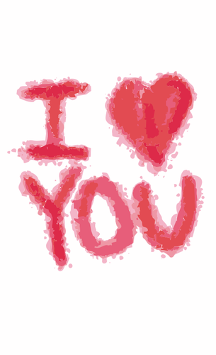 I love you symbol vector graphics